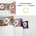 thumbnail image 2 of Easter Bunny Eggs No Hooks Shower Curtain with Snap-in Liner Spring Flowers Shower Curtains for Bathroom, Waterproof, Easy Install, Washable 72"x96", 2 of 9