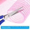 thumbnail image 2 of 1pcs Decorative Mesh, 5.9in x 10 Yard Mesh Ribbon Roll Foil Metallic for Christmas Tree Decoration, Pink, 2 of 6