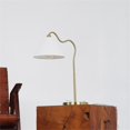 thumbnail image 3 of Pemberly Row Shine Brass Ring Base Curved Brass & Metal Table Lamp, 3 of 4