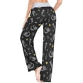 thumbnail image 4 of FREEAMG Chic Floral Womens Comfy Drawstring Lounge Pajama Pants Sleepwear Bottom, 4 of 6