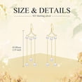 thumbnail image 5 of DVEATR Sterling Silver Pearls Dangle Earrings for Women Vintage 14K Gold Plated Pearl Drop Earrings Elegant Long Chain Tassel Jewelry Wedding Birthday Gifts, 5 of 10
