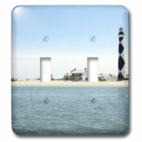 3dRose, North Carolina, Cape Lookout lighthouse - US34 LSE0036 - Lynn Seldon, double toggle switch