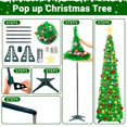 thumbnail image 4 of Árbol de Navidad HISFFOG preiluminado, 1,5 m, con 50 luces de colores, 4 of 9