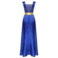 thumbnail image 2 of iiniim Women's Sleeveless Tunic Overlay Dance Cover Up Maxi Dress Blue S, 2 of 7