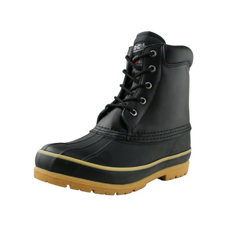 

OwnShoe Mens Winter Warm Waterproof Thinsulate Leather Snow Duck Boots