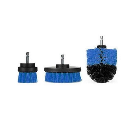 

3 pcs/set Power Scrubber Brush Drill Cleaning Brush Kit Bathroom Surfaces Tub Shower Tile Grout Cleaning Brush