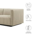 thumbnail image 2 of Modular Sectional Sofa Couch, Beige Black, Fabric, French Living Lounge Cafe Lobby Hospitality Restaurant, Modern Contemporary HB34023, 2 of 15