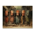 thumbnail image 3 of Designart "Tribes Dogon African Mask III" African Tribes Print on Natural Pine Wood, 3 of 5