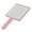 Pink, variant on Makeup Light Handheld with 8x LED Beads Hand Mirror for Home Pink