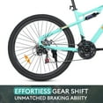 thumbnail image 5 of SPPTTY 26" Mountain Bike,Full-Suspension 21 Speed Drivetrain, Disc Brakes,Bicycle for Men Women Green, 5 of 10