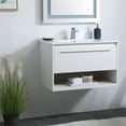 thumbnail image 2 of 30 inch Single Bathroom Floating Vanity in White, 2 of 14
