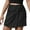 Black, variant on EDFBUYKRS Female Skirts Knee Length Skirt with Pockets Plaid Autumn Wrap Skirt High Waist Mini Pencil Style Wear Elegant Suede Bodycon Slim Fit Short Skirt