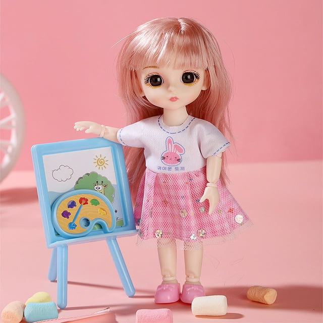Muñeca Princesa Conjunto Muñeca Niñas Juguete Vestir Muñeca Ajustable