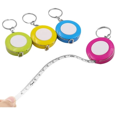 1 Pcs Soft Tape with Keychain, Dual Sided Flexible Ruler Measuring, Measuring Tape for Body, Soft Tape Measure for Body Fabric Sewing Tailor Cloth Craft Measurement Tape,60-Inch/150cm