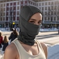 thumbnail image 5 of Unique Bargains 1 Pc Quick-drying Ice Silk Solid Balaclava Face Mask Black, 5 of 5