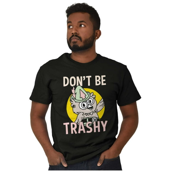 Woodsy Owl Don't Litter Retro Cartoon Men's Graphic T Shirt Tees Brisco Brands S