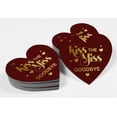 thumbnail image 4 of Inkdotpot 100 Pack Real Gold Foil Paper Tag Kiss The Miss Goodbye Bridal Shower Favor Hang Tag, 4 of 6