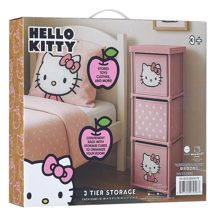 棚+ラック+タンス HELLO KITTY Hello Kitty Kids' Storage Tower, Pink - Walmart.com
