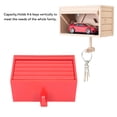 thumbnail image 4 of Car Garage Key Holder, Unique Opening Door Design Easy Wall Mount Installation Holds 4-6 Keys, Magnetic Organizer 2pcs ABS for Entryway and Garage, 4 of 7