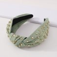 thumbnail image 5 of Diademas para mujer,Diademas para mujer,Diademas para mujer Diademas,Diadema ancha anudada,Diadema superior adornada con joyas,Diadema elegante para el cabello para mujer, 5 of 5