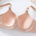 thumbnail image 4 of Loopsun Plus Size Womens Bra, Daily Bra for Women, Women's Solid Seamless Thin Underwear Daily Bra with Rims Beige,XXL, 4 of 4