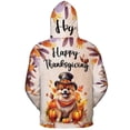 thumbnail image 2 of Happy Thanksgiving Pomeranian Welcome Thankful Fall Autumn Pumpkin All Over Print 3D Hoodie Unisex Merch Hoodies Pom Dog Lover Gifts - 02021, 2 of 6