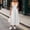 White, variant on Yangnuo Women V-Neck Spaghetti Strap Midi Dress Solid Loose Pocket Summer Casual Sundress