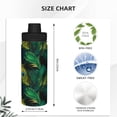 thumbnail image 3 of Balery Peacock Feathers2 Pattern 18oz Sports Insulated Kettle Stainless Steel Sports Insulated Kettle Leak-proof Water Bottle For Running Hiking Cycling Climbing Water Bottle, 3 of 7