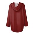 thumbnail image 4 of Timegard Womens Hoodie Sweatshirts Long Sleeve V Neck Drawstring Tops Casual Sports Running Solid Color T Shirts, 4 of 6
