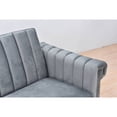 thumbnail image 6 of 5 PCS Corduroy Flexible Combination Sectional Sofa Dark Grey, 6 of 10