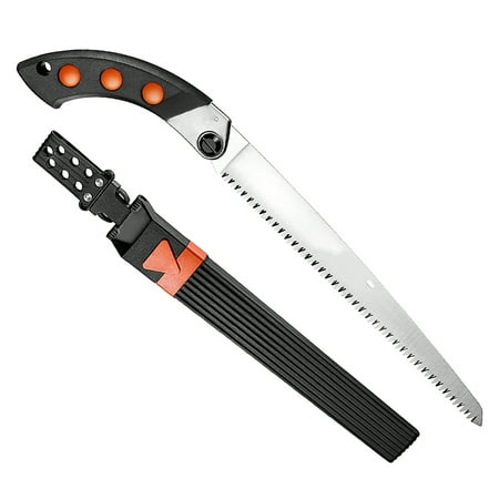 

Hi FANCY Mixed Tooth Pruning Saw with 335mm/13.17inch Blade Nom-Slip Comfortable Folding Hand Saw Attached with Protective Sleeve