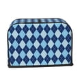 thumbnail image 2 of Lsque Blue Squares Print 2 Slice Toaster Cover , Kitchen Appliance Dustproof Protector , Toaster Protector Dustproof Kitchen Appliance Cover, 2 of 7