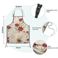 thumbnail image 7 of Pioneer Flower Floral Print Pattern Kids Aprons for Girls and Boys,Adjustable Neck Strap Toddler Aprons for Kids Cooking Baking, 7 of 7