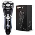 thumbnail image 1 of Afeitadora eléctrica MAX-T 8101 Wet Dry Rotary con recortadora IPX7, 1 of 7