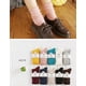 thumbnail image 5 of Calcetines de mujer. Calcetines casuales con puños vueltos y volantes hasta el tobillo, transpirables, de algodón de punto fresco, con forma de lechuga, paquete de 3, 5 of 5