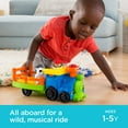 thumbnail image 4 of Fisher-Price Little People Choo-Choo Zoo Train with Music and Sounds for Toddlers, 3 Figures, 4 of 8