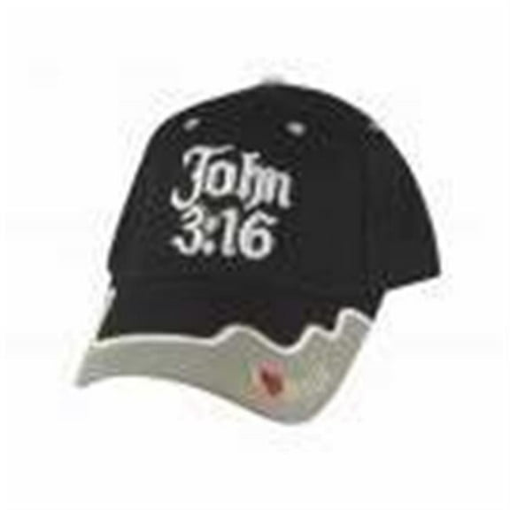 Swanson Christian Supply 111788 Cap - John 3-16 - Black