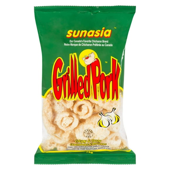 Sunasia Grilled Pork Garlic Flavour, 75 G Bag