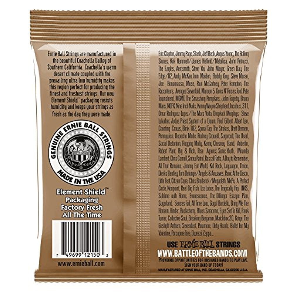 4 PACK Ernie Ball P02150 Earthwood Extra Light Phosphor Bronze Acoustic String Set, .010 - .050