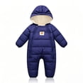 thumbnail image 2 of 3-6 Months Newborn Infant Snowsuit Toddler Winter Coat Baby Girl Clothes Warm Jacket 0 3 3 6 Month Navy, 2 of 7