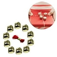 thumbnail image 3 of KAKOWELY Gold Electroplated Jingle Bell Ornament Everyone Home Decoration 50Pcs, 3 of 6