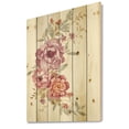 thumbnail image 2 of Designart 'Bouquet of Purple and Pink Flowers III' Farmhouse Print on Natural Pine Wood, 2 of 5
