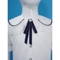 thumbnail image 5 of iixpin Girls' School Uniform Pleated Skirt Set Classic Japanese Anime School Girls Sailor Dress Shirts Student Suit Black 15-16, 5 of 7