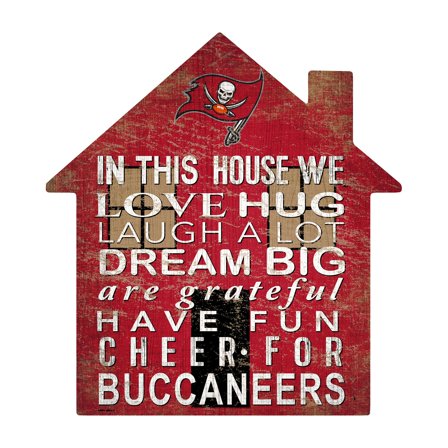 Tampa Bay Buccaneers 12'' Team House Sign