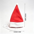 thumbnail image 3 of Pet Santa Hat for Small Dogs Cats with White Pompom, Adjustable Christmas Hat with Strap, Plush Santa Accessory for Holiday Pet Party Decor, 3 of 7