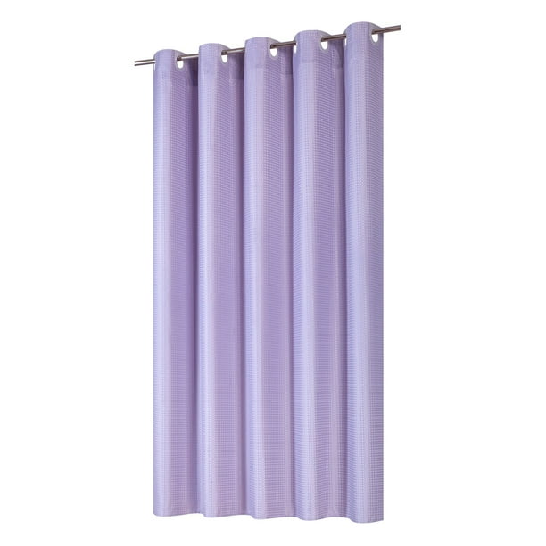 EZON® Waffle Weave Fabric Shower Curtain with built in snap off liner