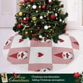 thumbnail image 6 of FMSHPON Valentine's Mother's Day Gnomes Hearts Xmas Christmas Tree Skirt Stand Mat for Holiday Party Decoration Indoor Outdoor 48 inches, 6 of 6
