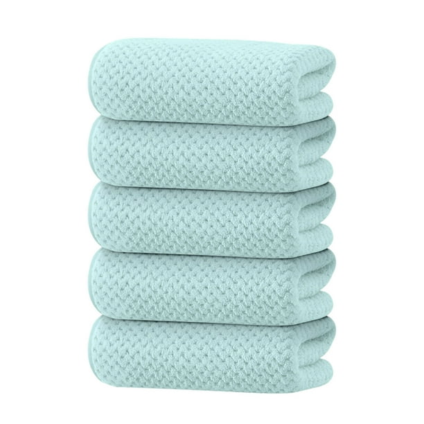 Sofa Vama Ropa de Cama Toalla de terciopelo suave y absorbente, lisa, con estampado de piña, toalla facial gruesa, toalla de mano, toalla de baño facial for Navideño