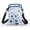 Blue Flower Butterfly Print, variant on 2 Layer Cell Phone Purse for Travel Hiking, Polyester with Adjustable Strap Sling Coin Wallet, Black Cat Print