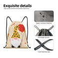 thumbnail image 4 of Rocae Three Gnomes With Balloons for Gym Bag Drawstring Bags Gym Backpack for Gym, Travel, Sports, Swimming, Beach-Small, 4 of 6